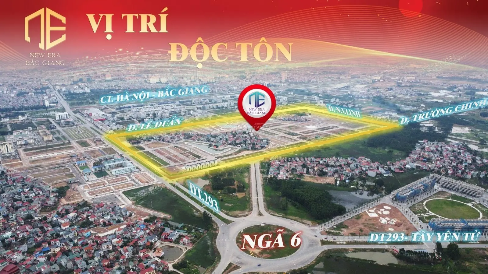 Bán đất nền sẵn sổ mặt đường Trường Chinh, gần ngã 6 Bắc Giang - KĐT phía Nam thành phố