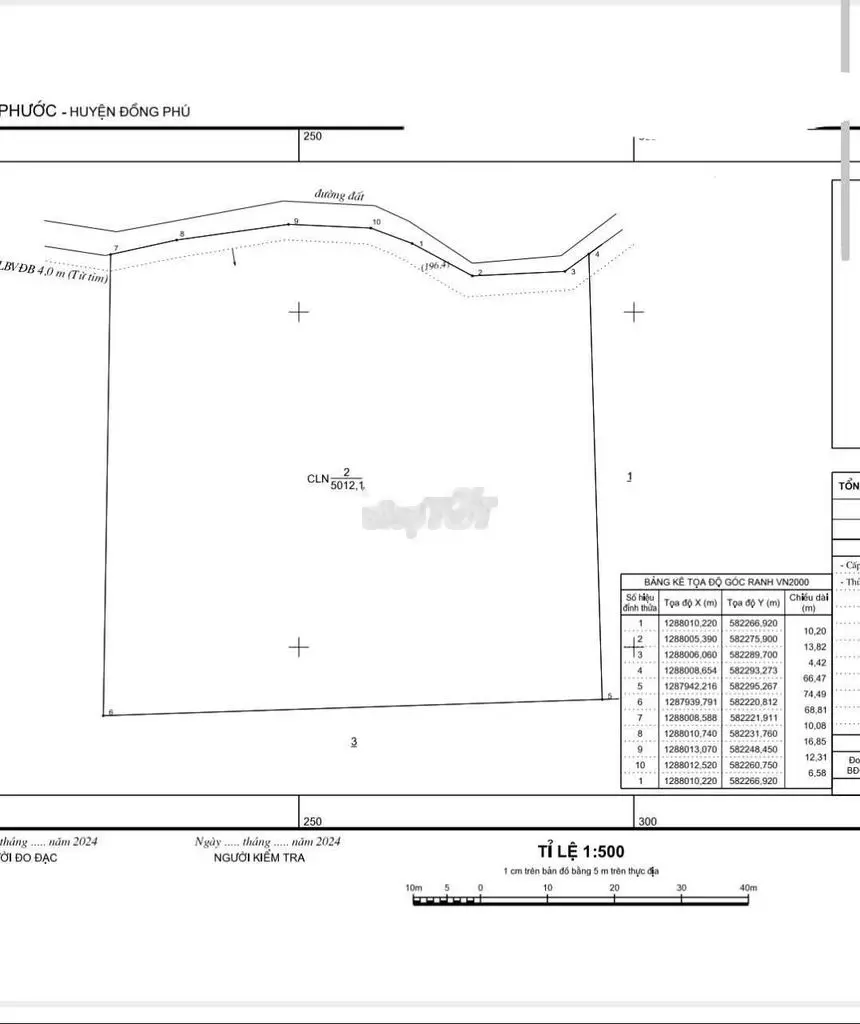 Chủ gửi bán lô vườn cao su 196m mt đường