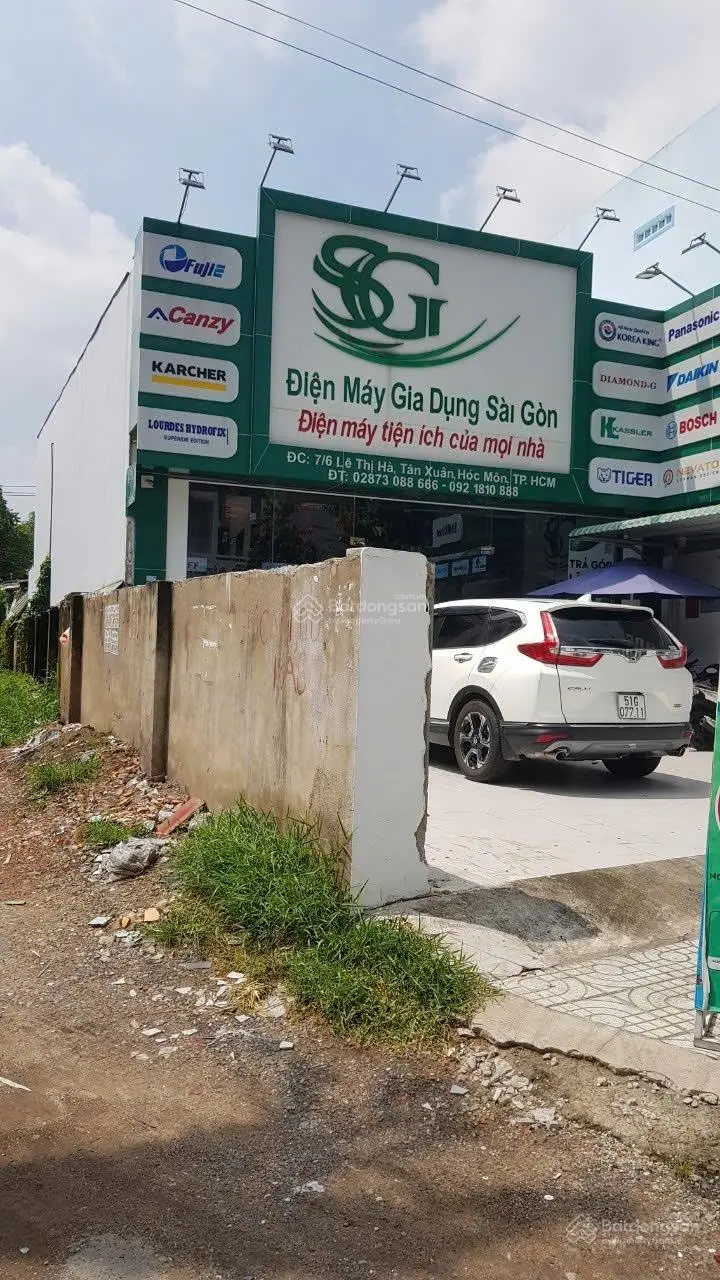 Bán căn điện máy đang thuê 50 triệu/ tháng. Mặt tiền Lê Thị Hà, Hóc Môn. Góc 2 mặt tiền (chính chủ)
