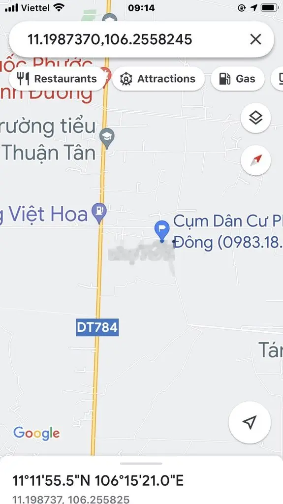 Chủ bán nền chuẩn đẹp tại Khu Dân Cư Phước Đông