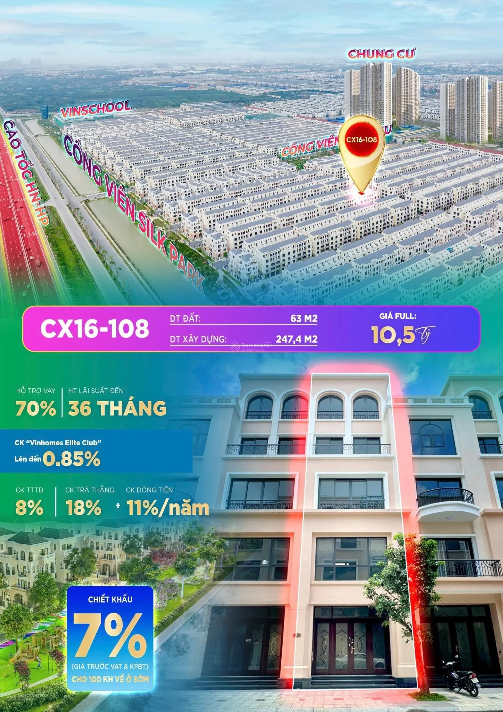 Siêu phẩm liền kề Cọ Xanh cực hot CX16-108, chiết khấu lên đến 18%, hỗ trợ vay 70% giá trị căn hộ
