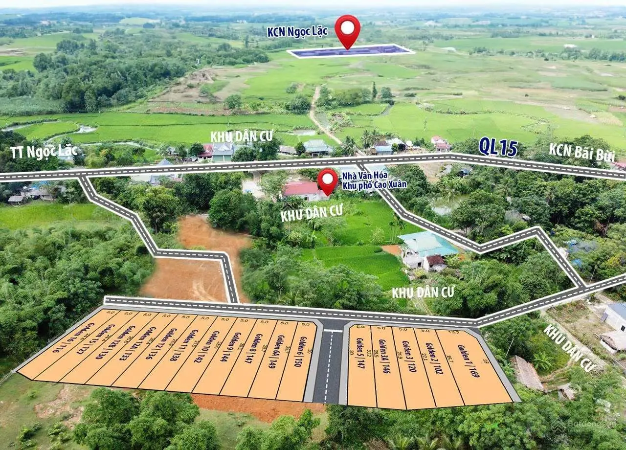 200 triệu - Đất nền sẵn sổ đỏ - KCN Thanh Hóa