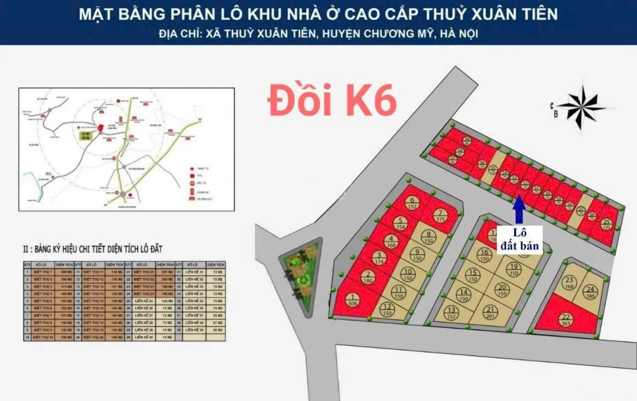 chính chủ gửi bán 150m phun thổ cư đồi k6 khu phân lô cao cấp thủy xuân tiên