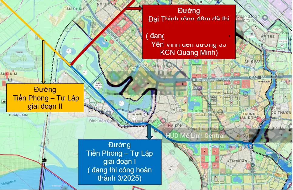 Ra hàng song lập BT - 07 HUD Mê Linh Central, diện tích từ 268m2, 319m2, tiến độ thanh toán 6 đợt