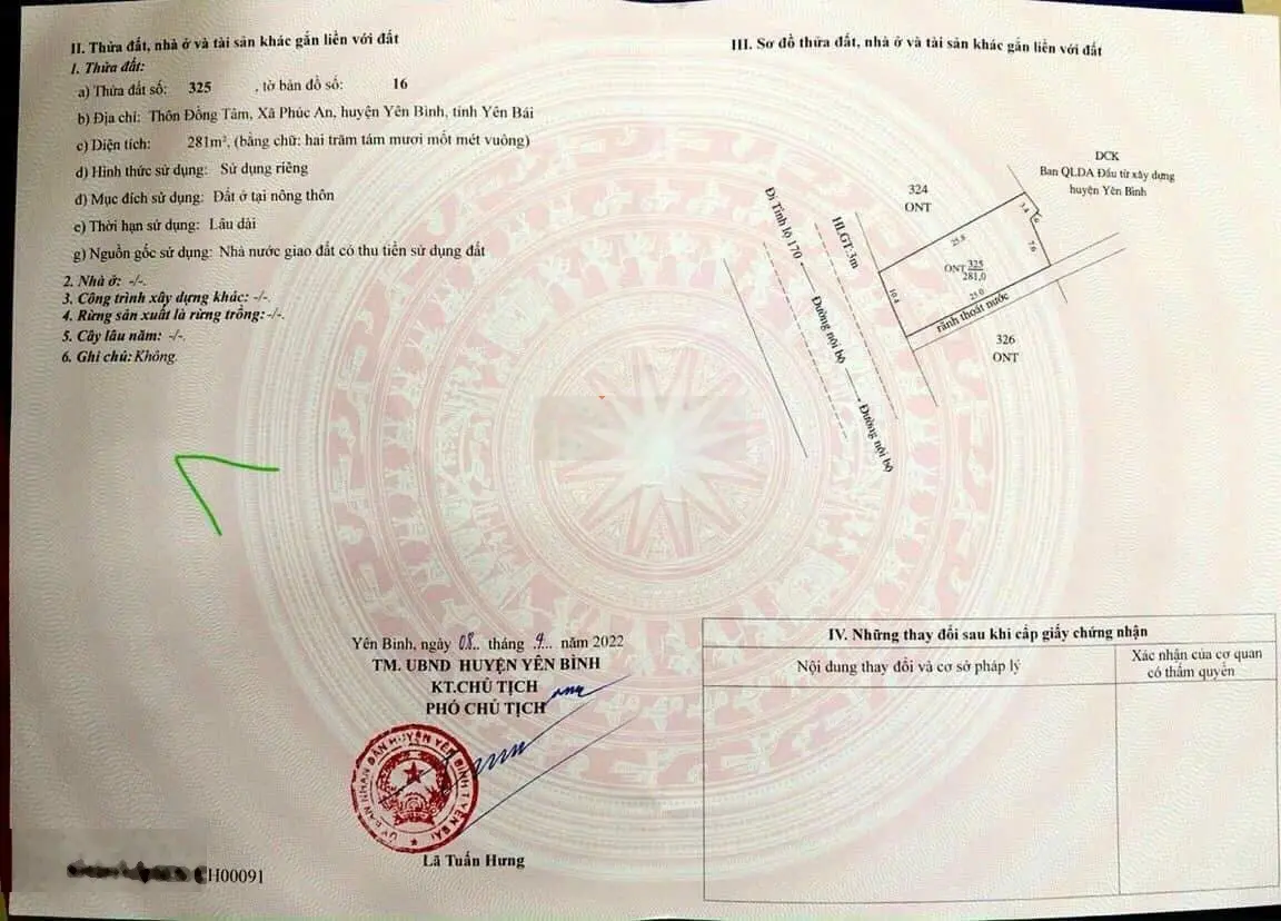 Bán trang trại, khu nghỉ dưỡng tại Phúc An, Yên Bình, Yên Bái, 8,5 tỷ, 699m2