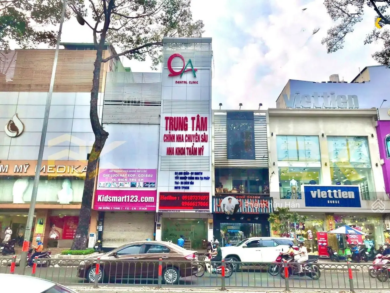 Ngang 4x20m vị trí mặt tiền sung túc bậC nhất đường 3 Tháng 2 GPXD 1 trệt 6 lầu