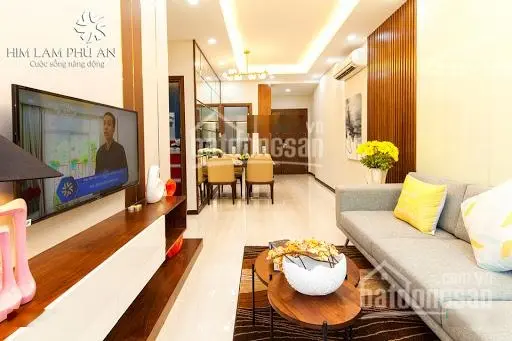 Căn hộ Him Lam Phú An, 2pn 2.5T tầng cao view Đông Nam, nhà mới, tặng rèm cửa LH: 0932 139 ***