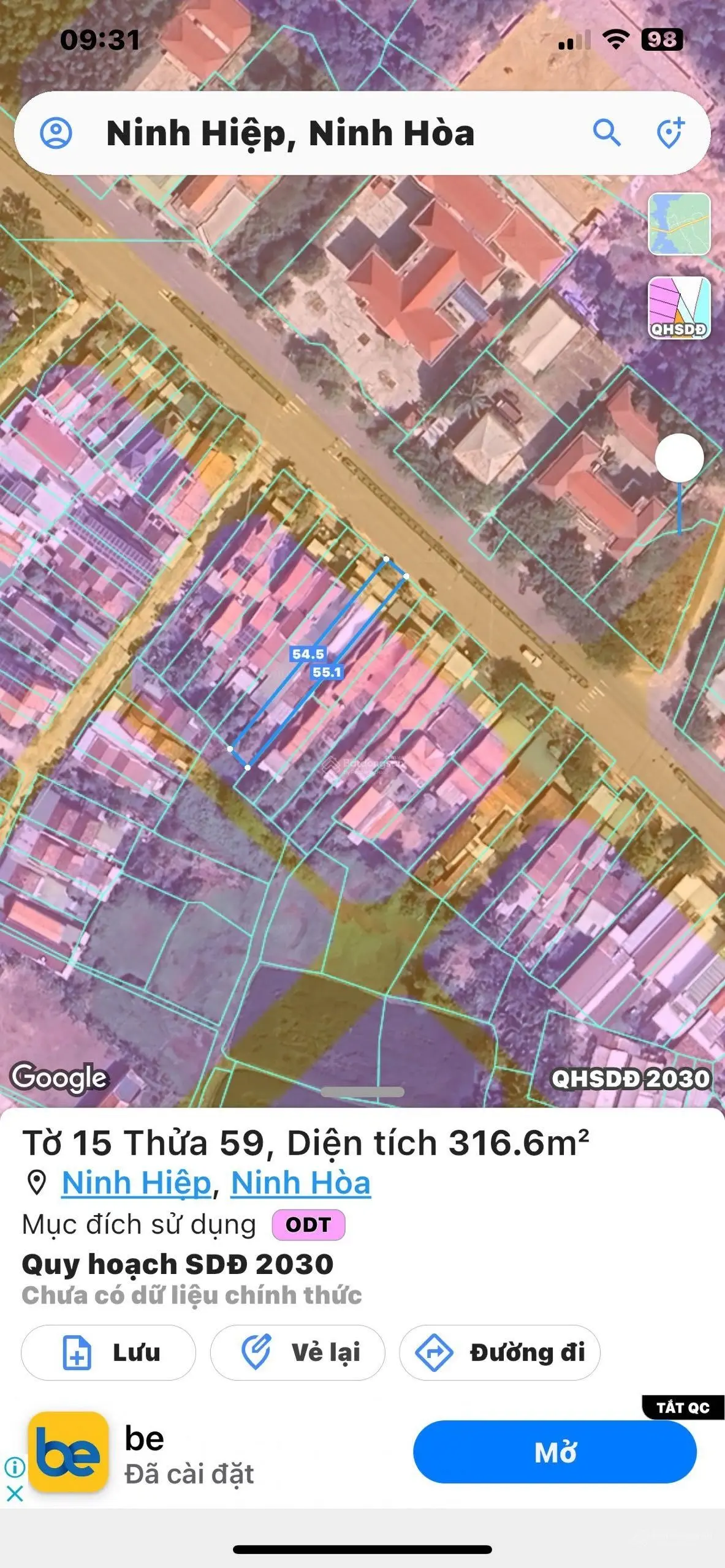 Bán nhà mặt tiền đường 16/7, TT thị xã Ninh Hoà, ngang 5,67m x 50m (tổng 317m2)