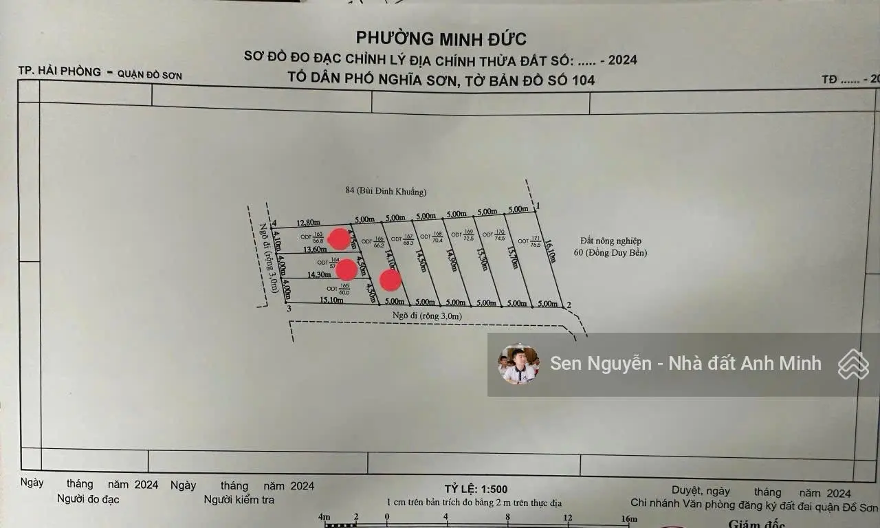 Siêu Hot - Cần tiền bán gấp 3 lô tại TDP Nghĩa Sơn, Minh Đức