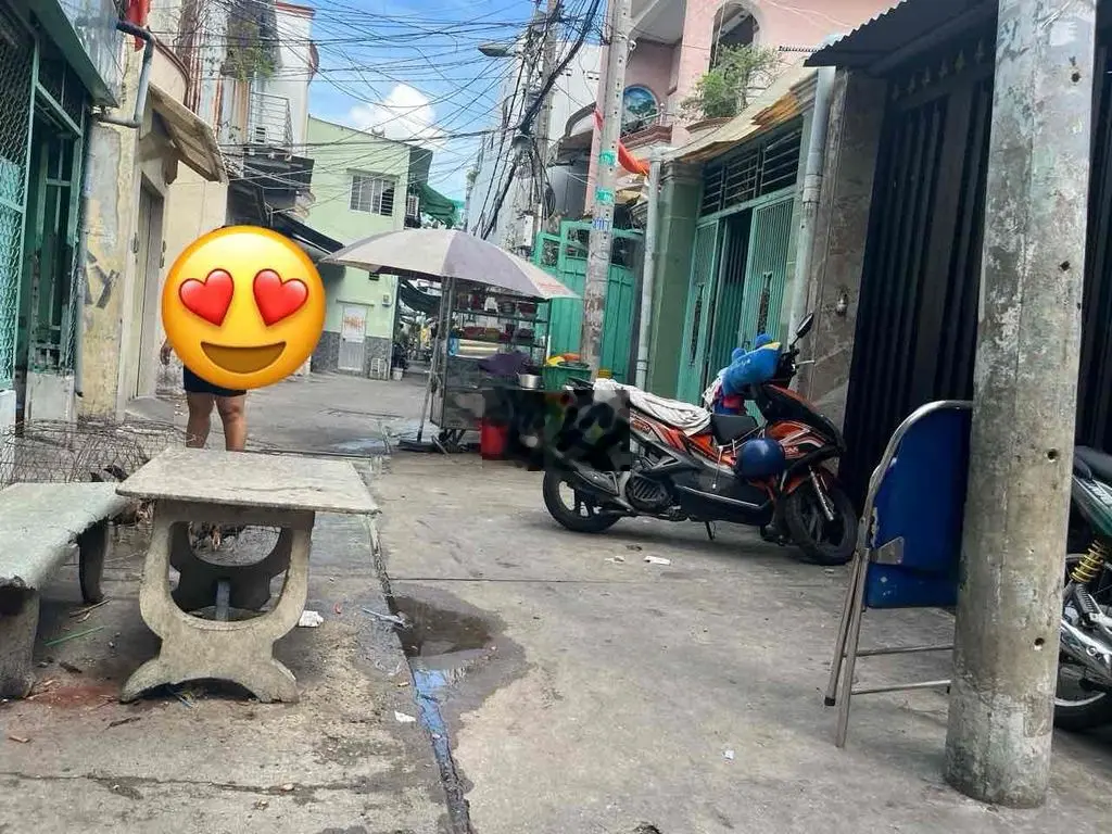 Nhà hẻm 3m, 2 tầng 3.3m nở hậu 5m x 11.7m Văn Thân, P8, Q6, sổ hồng