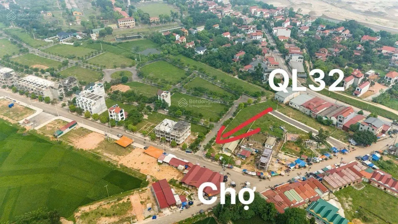 Nhỉnh 1 tỷ/lô vị trí đẹp nhất dự án sát chợ Hưng Hoá lối với QL 32 đường to 11.5m