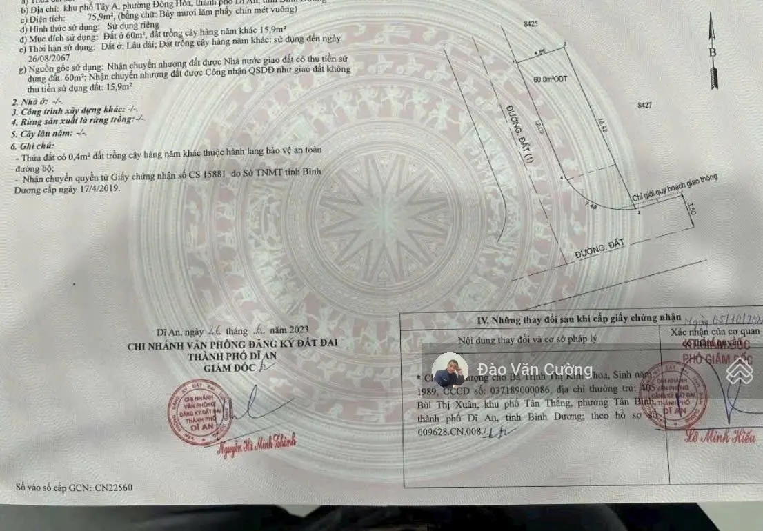 Nhà gần siêu thị Go. đường Võ Thị Sáu phương Đông Hoà tp Dĩ An Bình dương giá 3tỷ 750tr