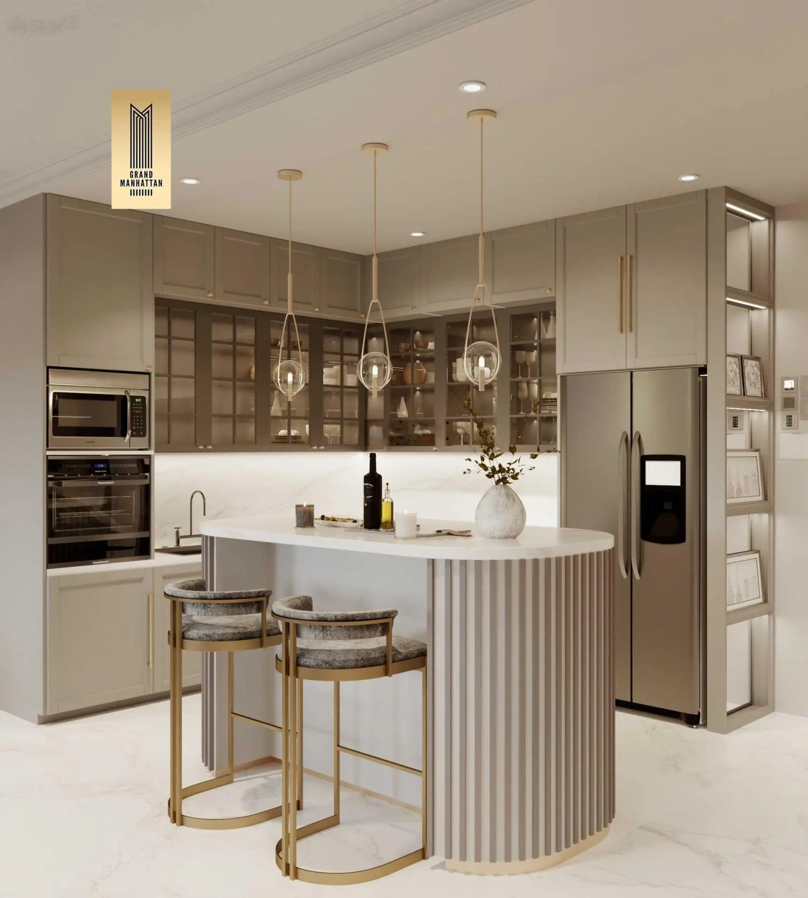 Ngộp Bán gấp căn hộ The Grand Manhattan Q1, căn 2PN 68m2 giá 8.5tỷ view sông SG