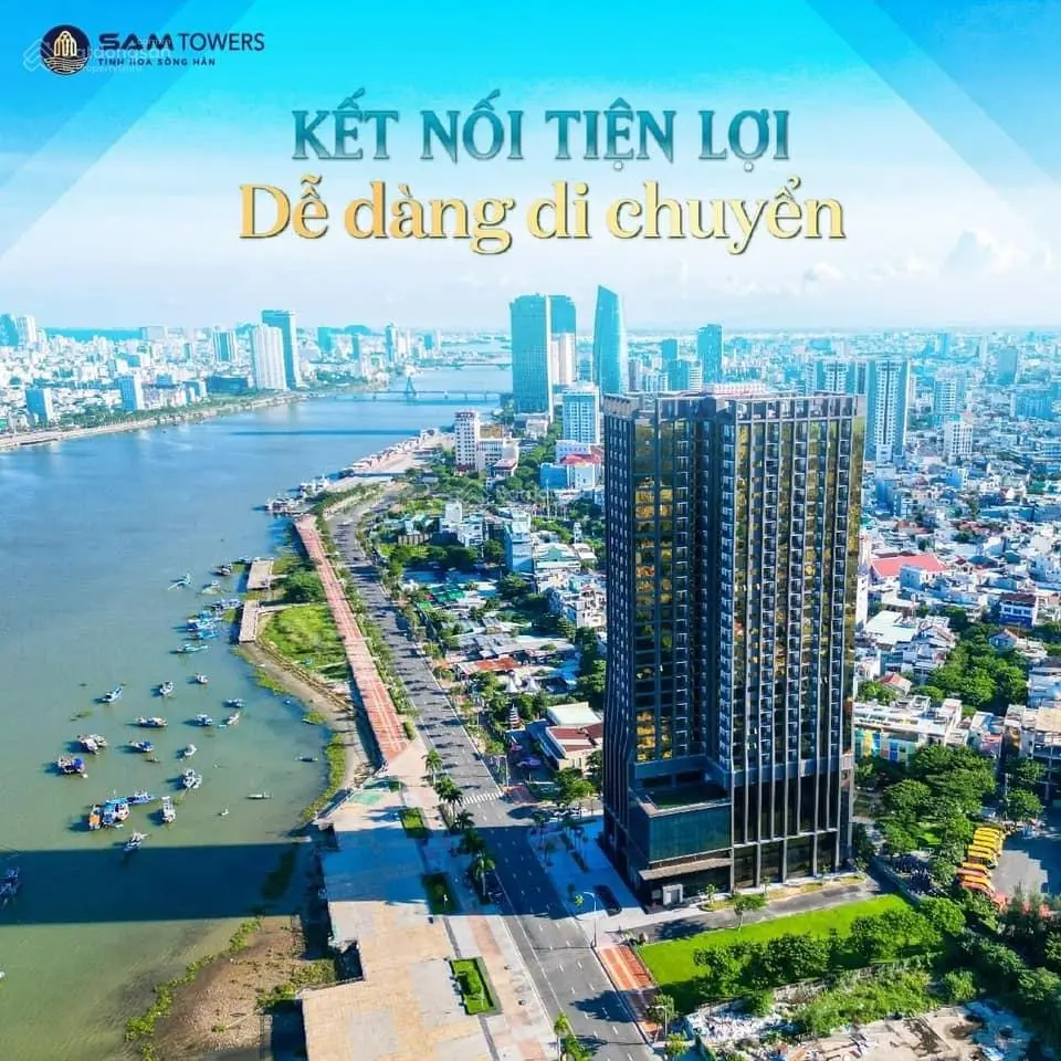 Sam towers căn hộ cao cấp trực diện sông hàn 68m2 ngay trung tâm thành phố đà nẵng.