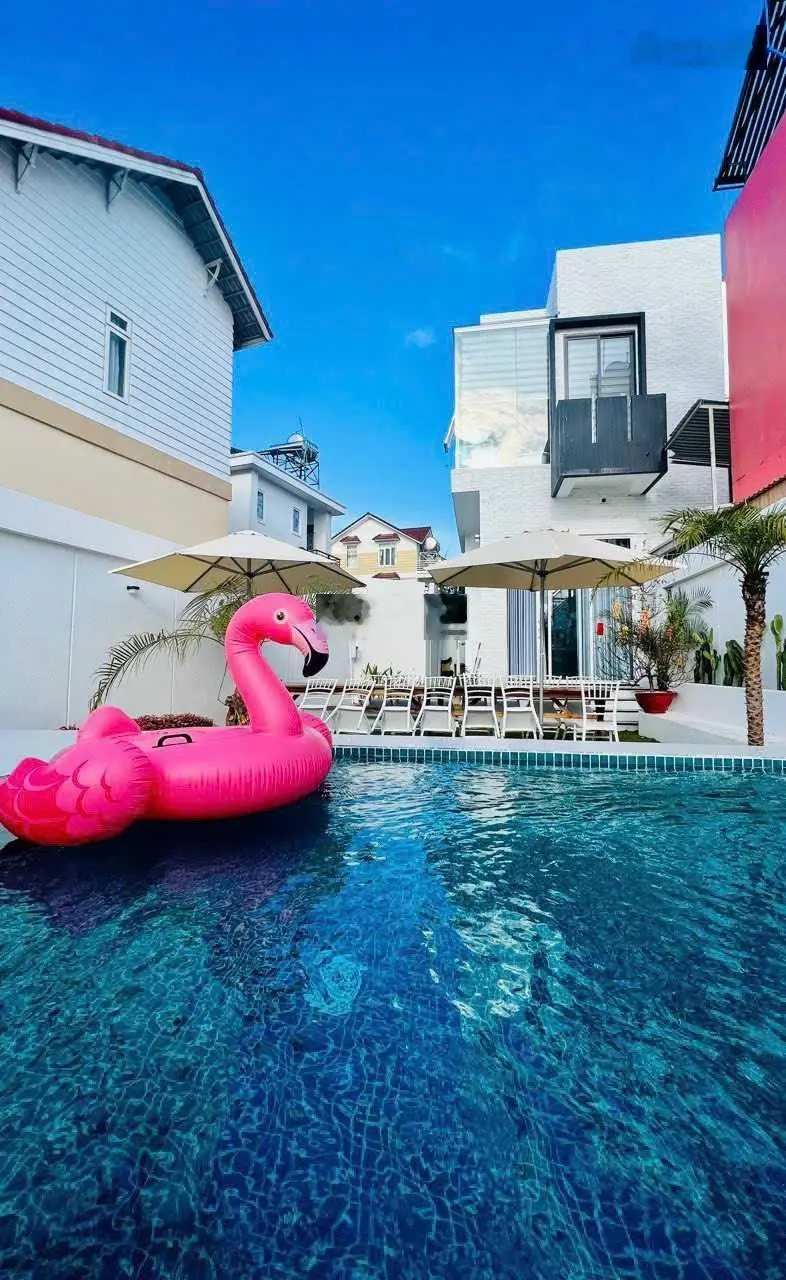 Villa hồ bơi sân vươn Nam Hồ 312m2 nở hậu 3 tầng 4PN - 5WC khai thác doanh thu 75 - 95tr/tháng