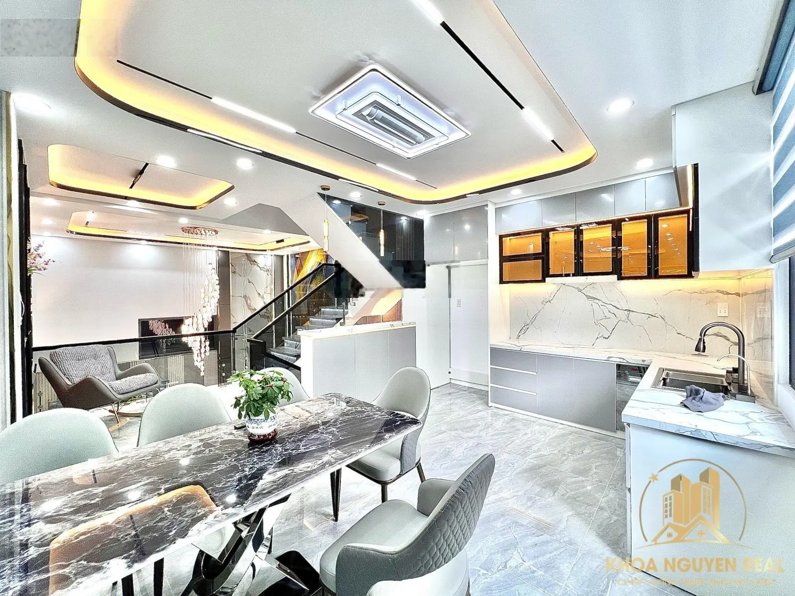 Mẫu nhà hiện đại 2025 - thiết kế lửng ngược - full nội thất cao cấp - KDC Sài Gòn Mới, Nhà Bè