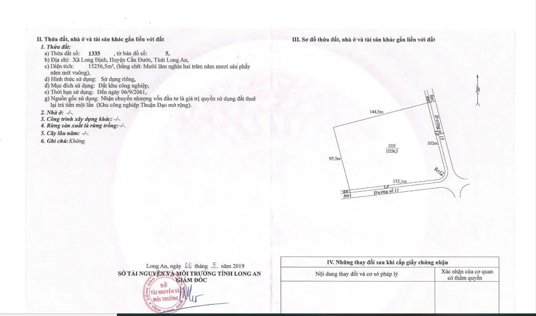 Bán gấp đất kho xưởng 15.000m2 KCN Thuận Đạo, Bến Lức. Cắt lỗ 30% giá 67 tỷ TL