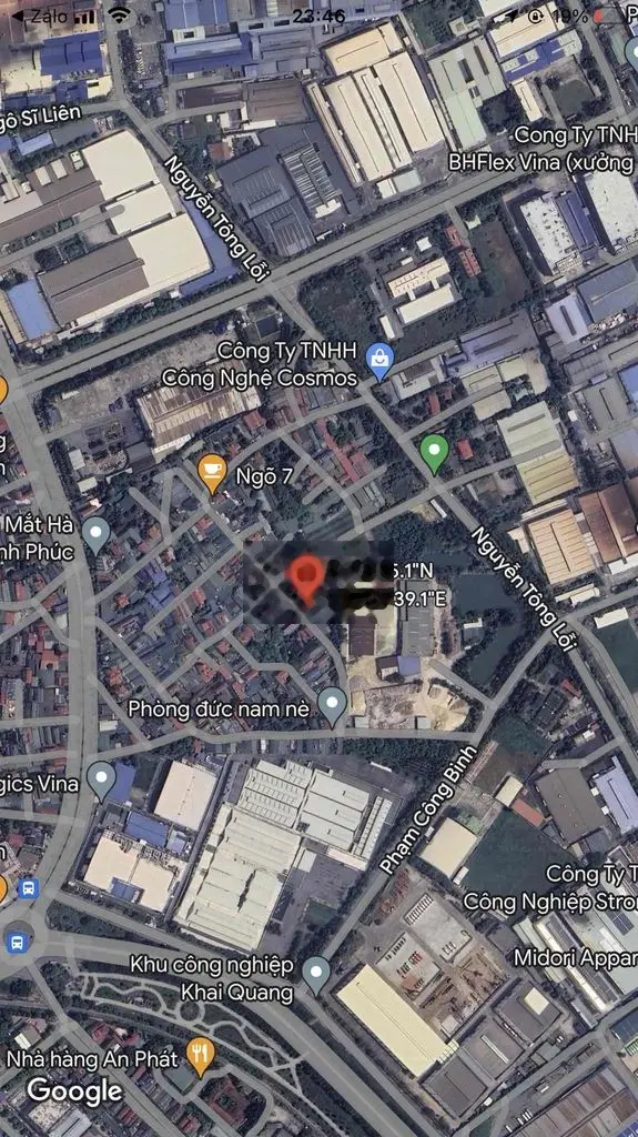 Bán đất tại Khai Quang, Vĩnh Yên, Vĩnh Phúc. Diện tích 1455m2
