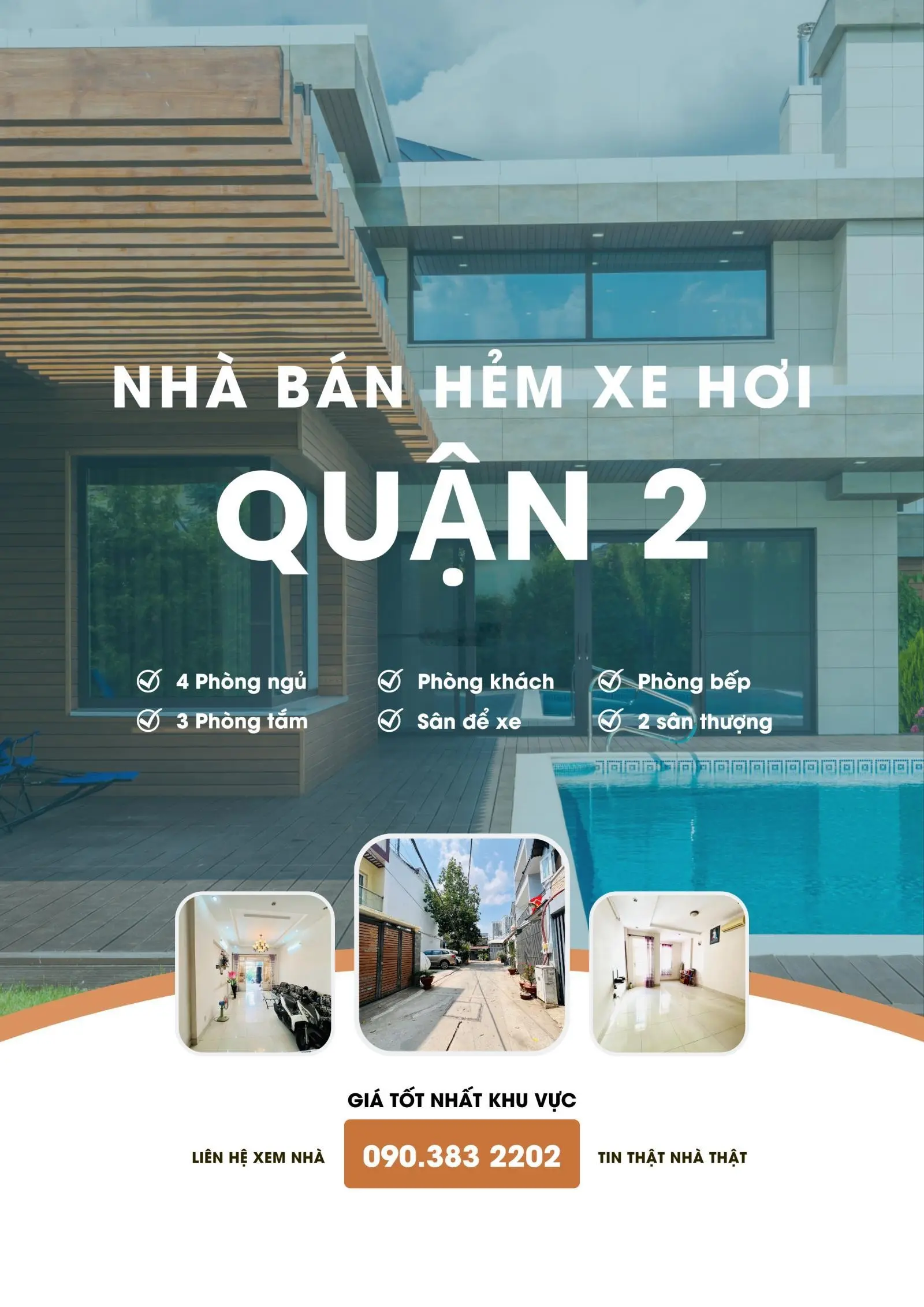 Bán Nhà Hẻm Xe Hơi, Phường Bình Trưng Tây, Quận 2 , Vị Trí Đắc Địa, Thiết Kế Hiện Đại