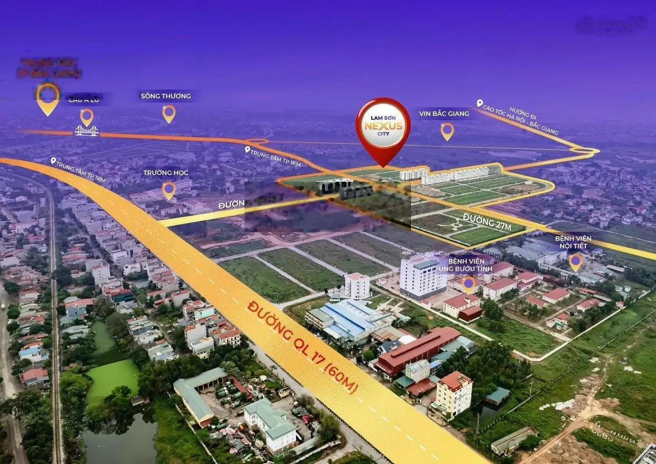 Sở hữu ngay lô đất tại KĐT Lam Sơn Nexus City, Mỹ Độ, TP Bắc Giang chỉ từ 800 triệu