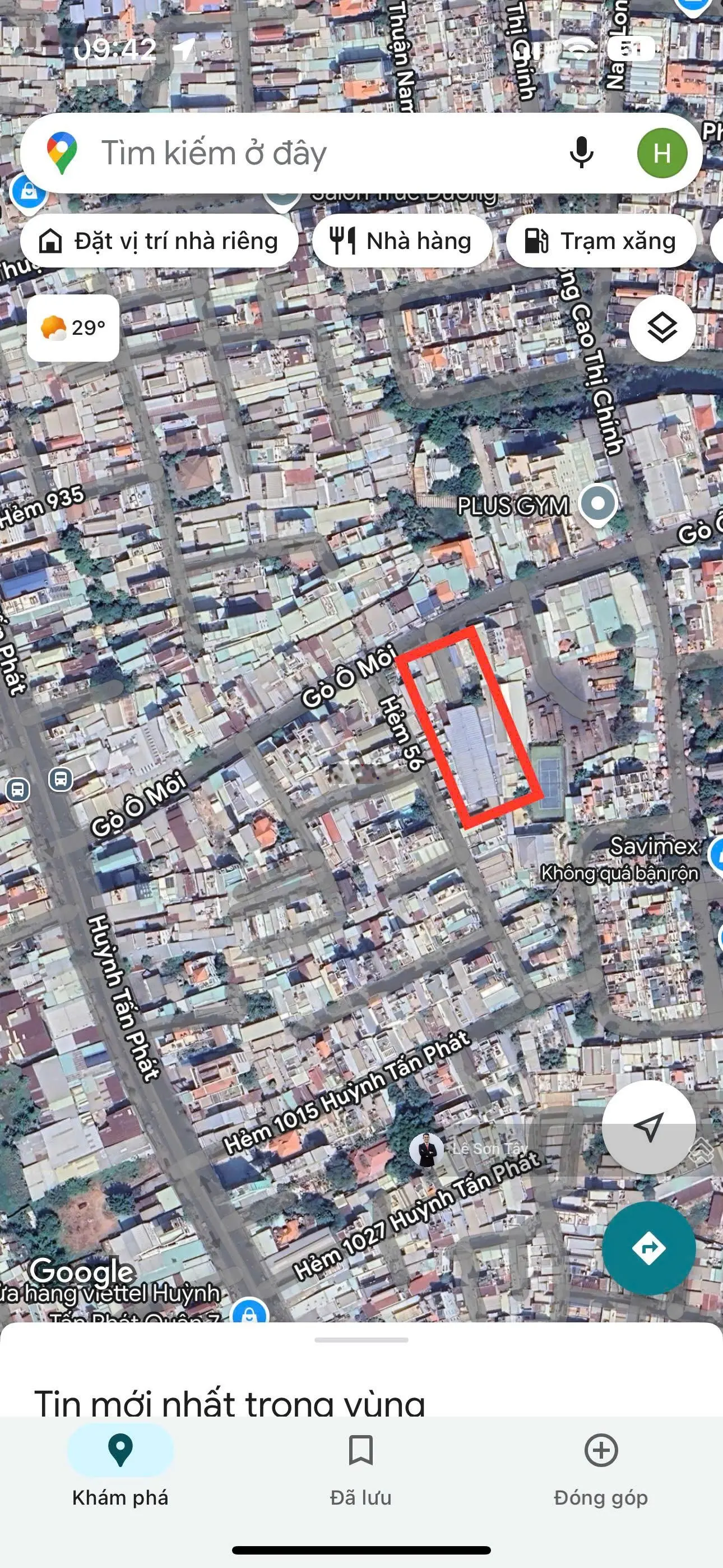 Chính chủ gởi bán nhà xưởng 56 Gò Ô Môi - Phú Thuận - Q7. DT: 1500m2 - giá: 139 tỷ - HĐT 200tr/th