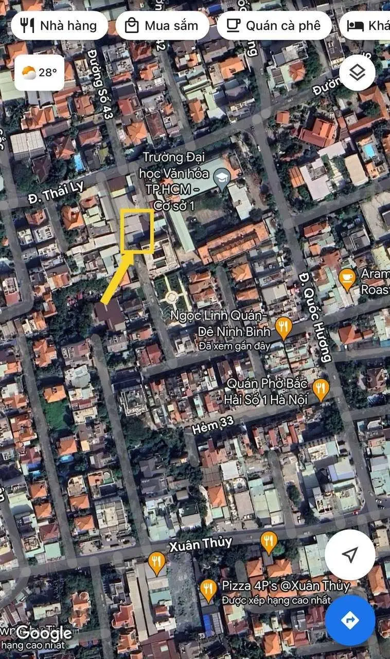 Bán gấp 105m2 đất ngay ĐH Văn Hóa giá 9,7 tỷ 0909 924 ***