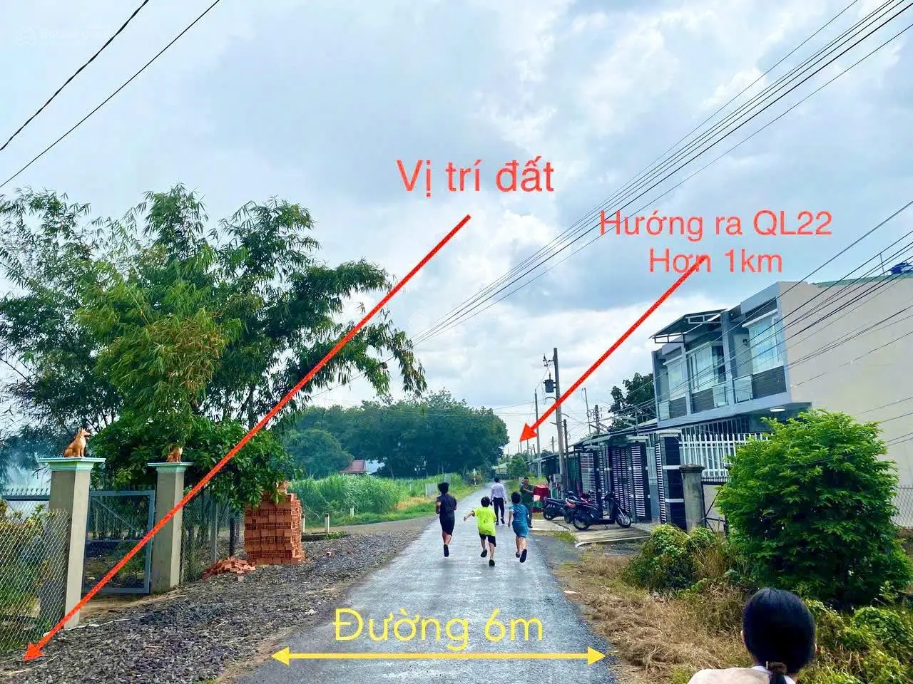180m2 đất thổ cư mặt tiền đường nhựa nhà nước tôi cần bán 6tr/m2, ngay trung tâm chợ Trảng Bàng