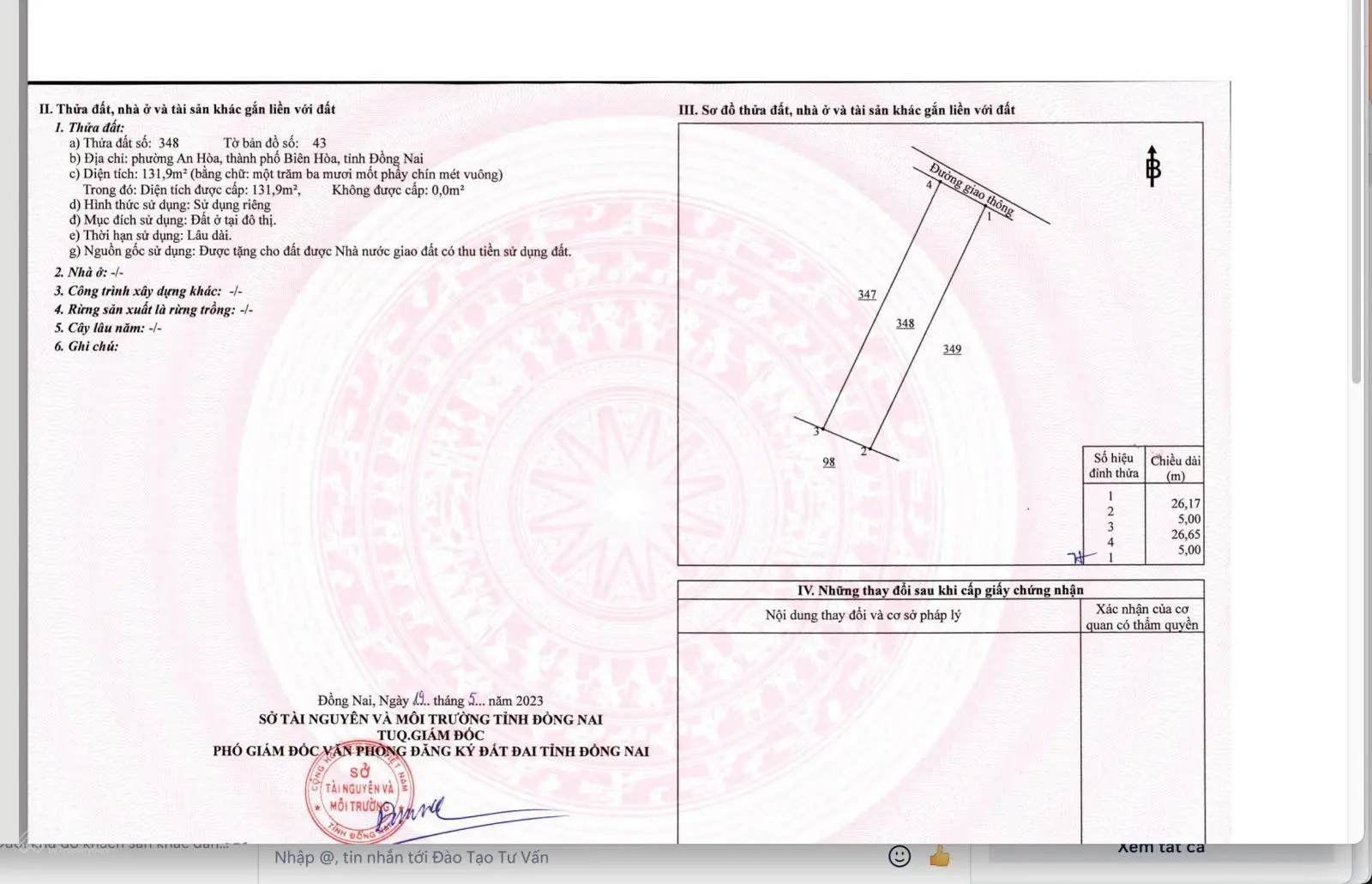 Đất ở giá rẻ ở TP. Biên Hòa sổ sẵn sang tên ngay