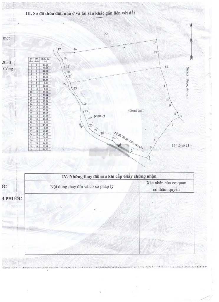 Cần bán đất vườn trang trại có 400m2 thổ cư