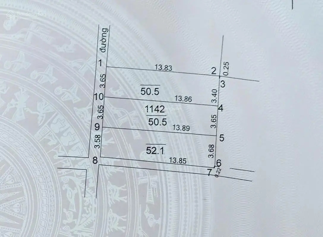 3,65 tỷ, 50,5m2 nhà đẹp xây mới 4 tầng; gần kđt đô nghĩa, hà đông: đất vuông vắn, vượng lộc.