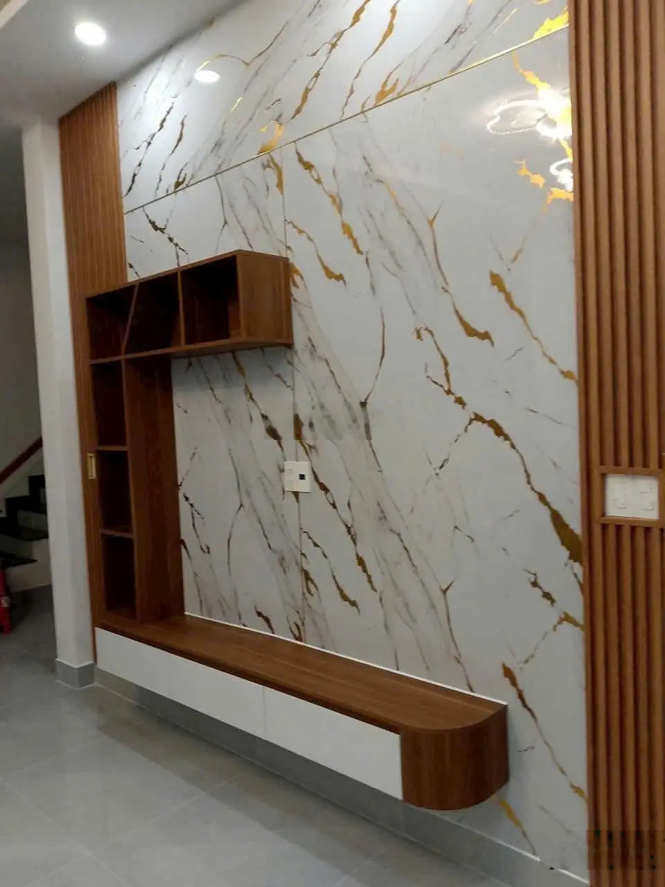 Nhà mới 1 trệt 1 lầu DT sử dụng 136m2 SHR hoàn công đủ Đường Tỉnh lộ 2, Tân Phú Trung giá 2 tỷ 7