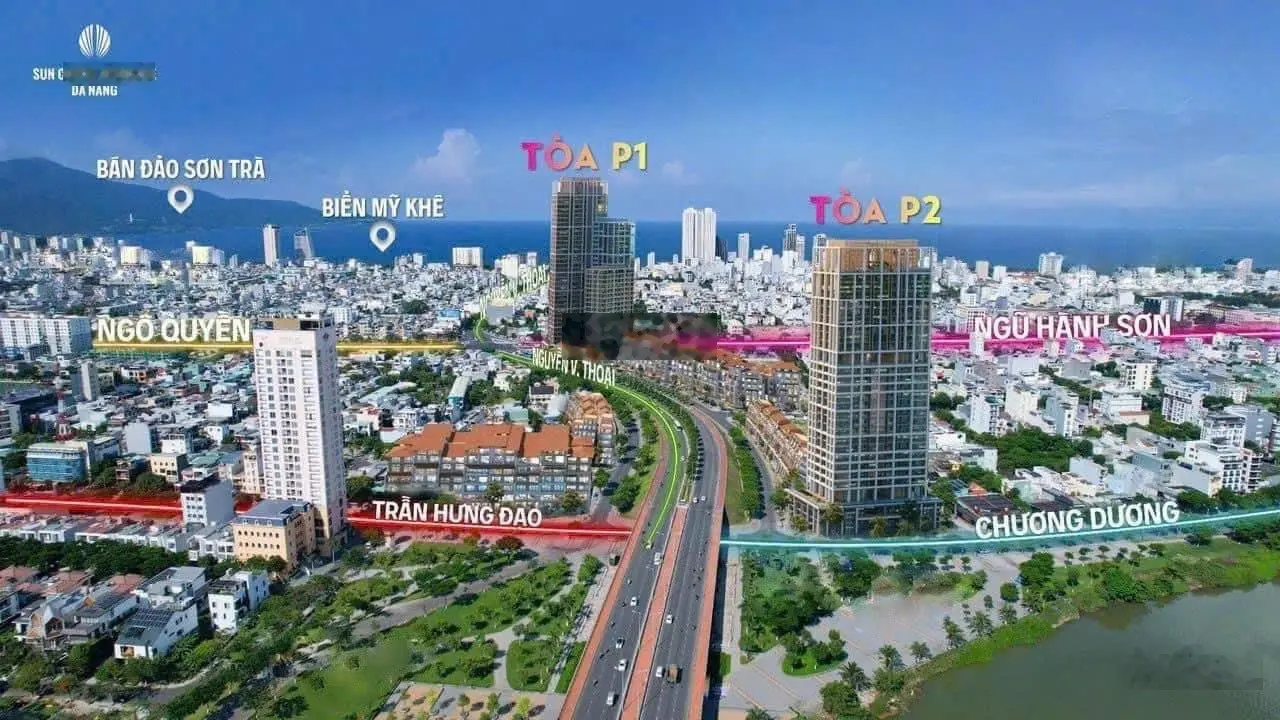 Cắt lỗ gấp 300tr căn góc panoma1, 2 ngủ 89m2 view TP và biển mỹ khê chếch sông Hàn vòng mặt trời