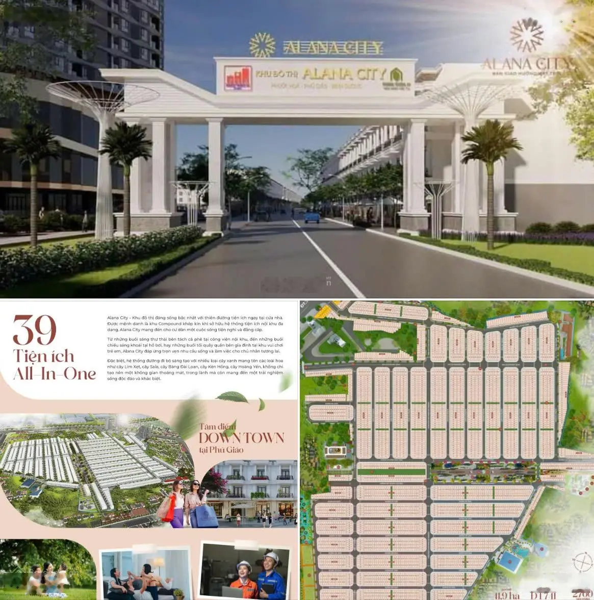 Khu đô thị Alana City - bản giao hưởng mặt trời tại phú giáo chỉ với 30tr chọn vị trí đẹp