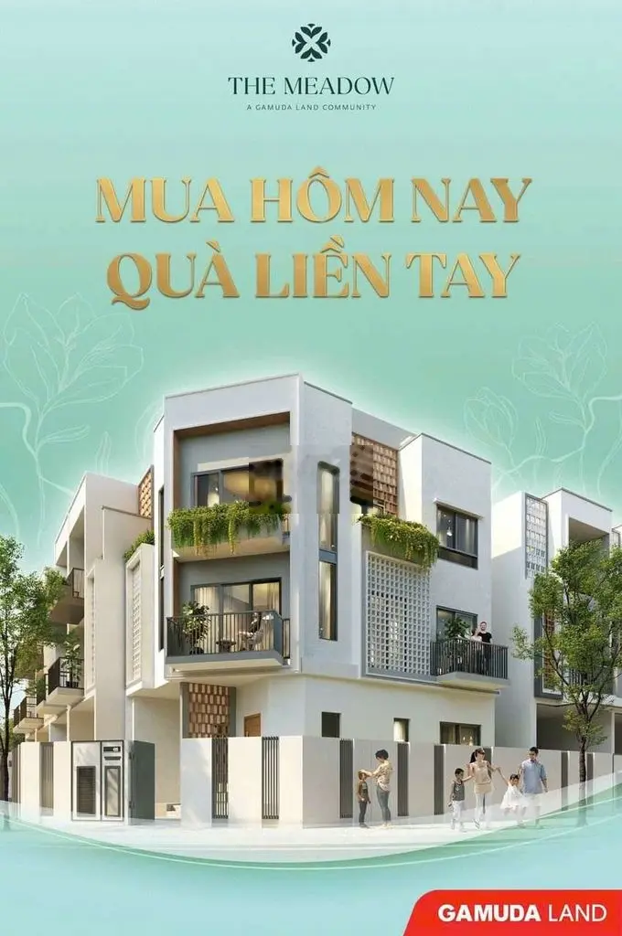 NHÀ PHỐ THE MEADOW MẶT TIỀN TRẦN VĂN GIÀU 3 TẦNG CK 5% CĐT MALAYSIA