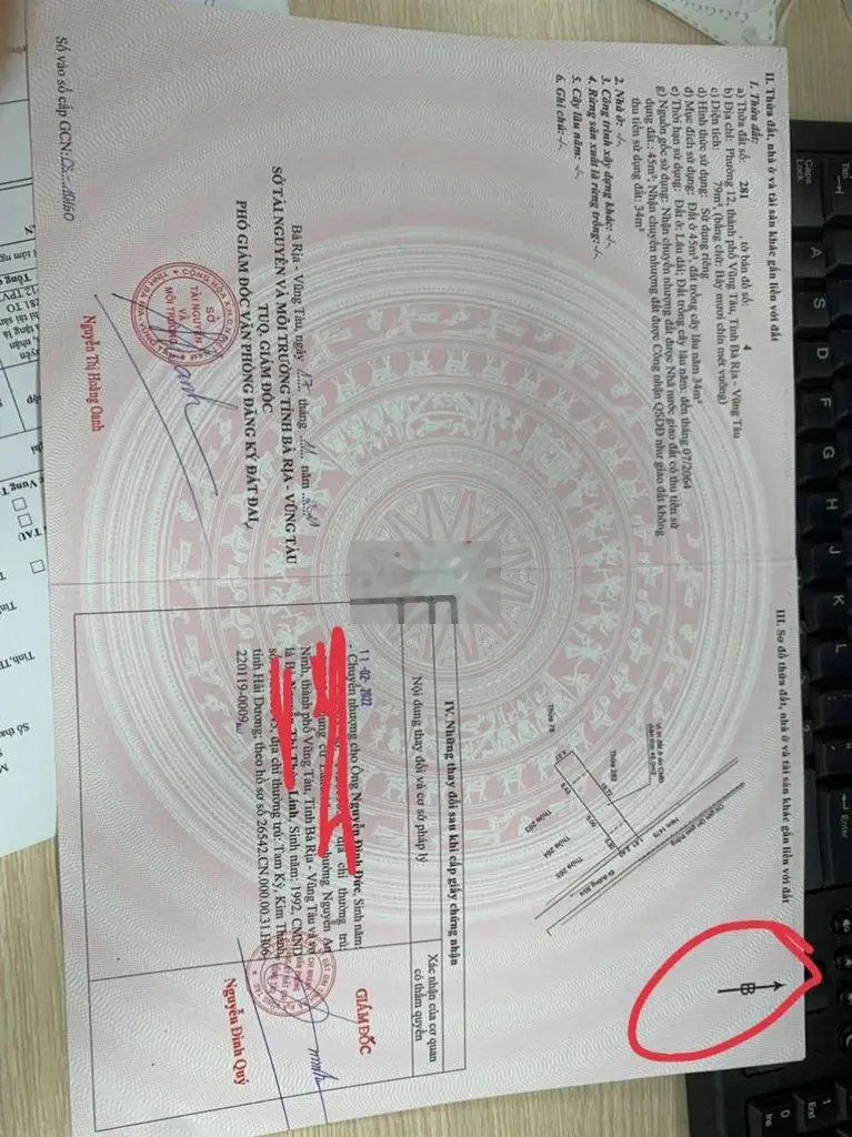 Bán đất phường. 12 Tp Vũng Tàu. Lô đất hẻm 1475 đường 30/4