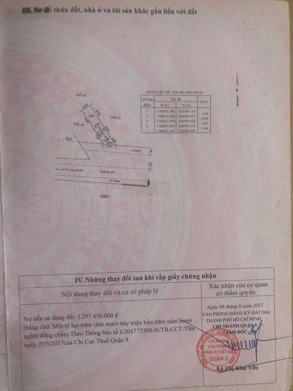 Chính chủ bán đất mặt tiền đường Số 1, Long Phước, ngay cầu Long Đại 0932 011 ***