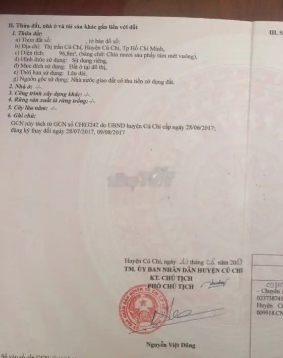 Bán dãy trọ 5 phòng đường Bùi Thị He, thị trấn Củ Chi, 1 tỷ 350
