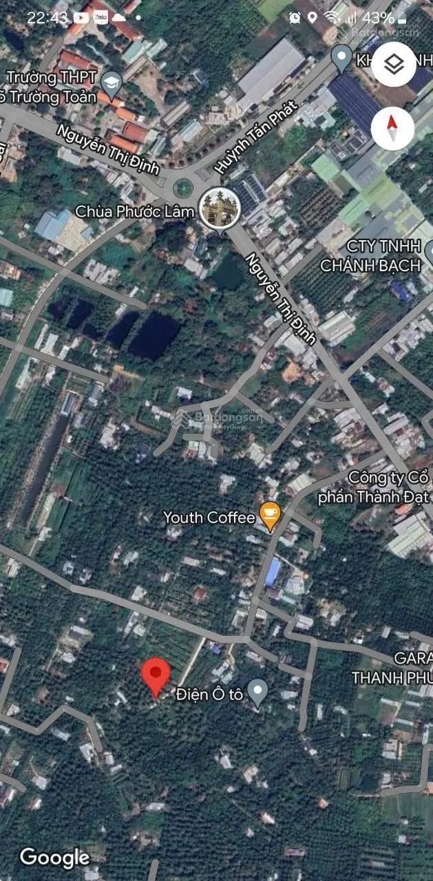 GĐ em cần bán đất Bến Tre gần vòng xoay Đại Lộ Đông Tây DT 570m2 (10x57m) 50m2 thổ cư ĐT 0906 309 ***