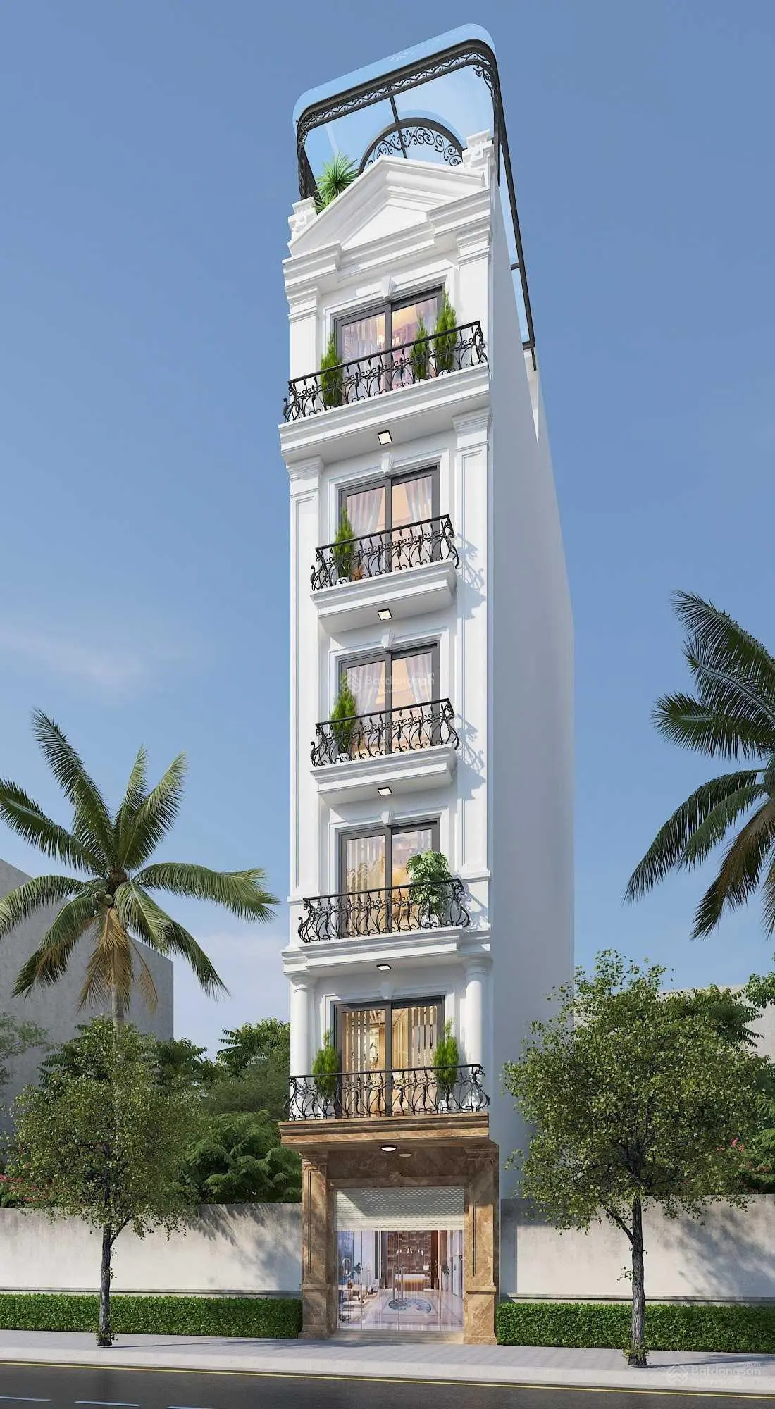 Bán nhà phố văn phòng DT đất 63.7m2 xây 6.5 tầng đường rộng 13m ngay ĐL Thăng Long, view đẹp. Sổ đỏ