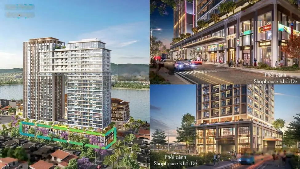 Sun Group mở bán Shophouse Khối đế 2 tầng view sông Hàn Sun Ponte - Cosmo - Symphony Đà Nẵng