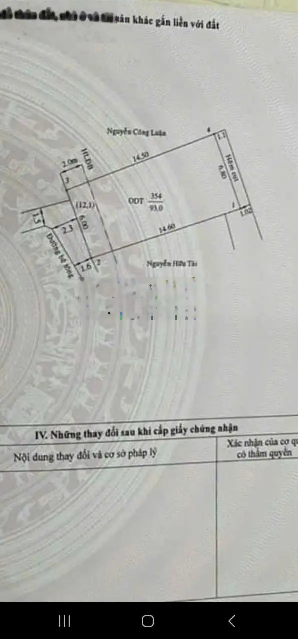 Ngay ngã sáu Chùa Bà BD. Siêu rẻ đất 2 mặt tiền trước sau 1tỷ750. 6x15m thổ cư 82m /đường Yersin