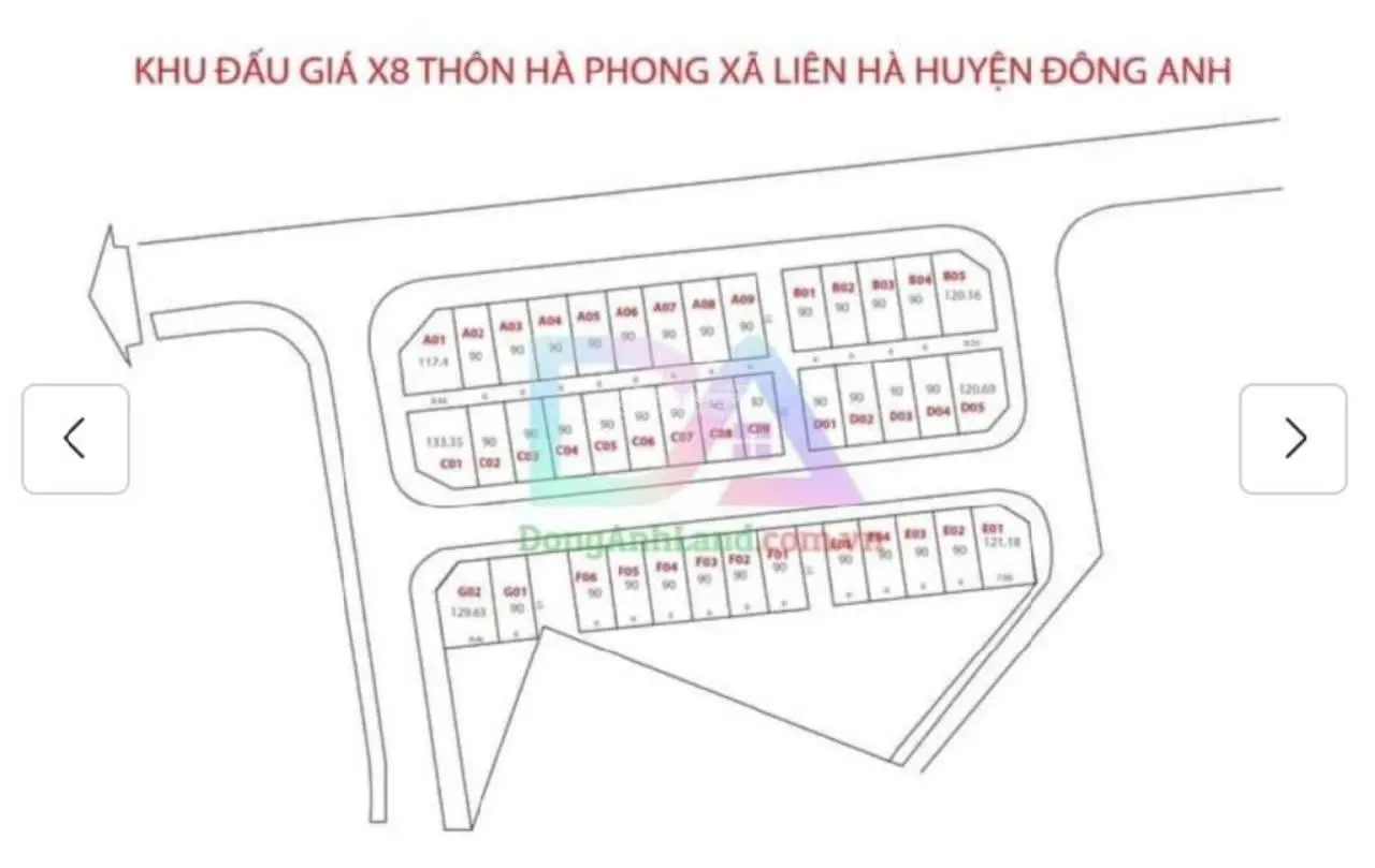 Bán lô đất hiếm gặp đấu giá X8 tại Hà Phong, Liên Hà DT 90m2, giá nhỉnh 4 tỷ. LH 0986 265 ***