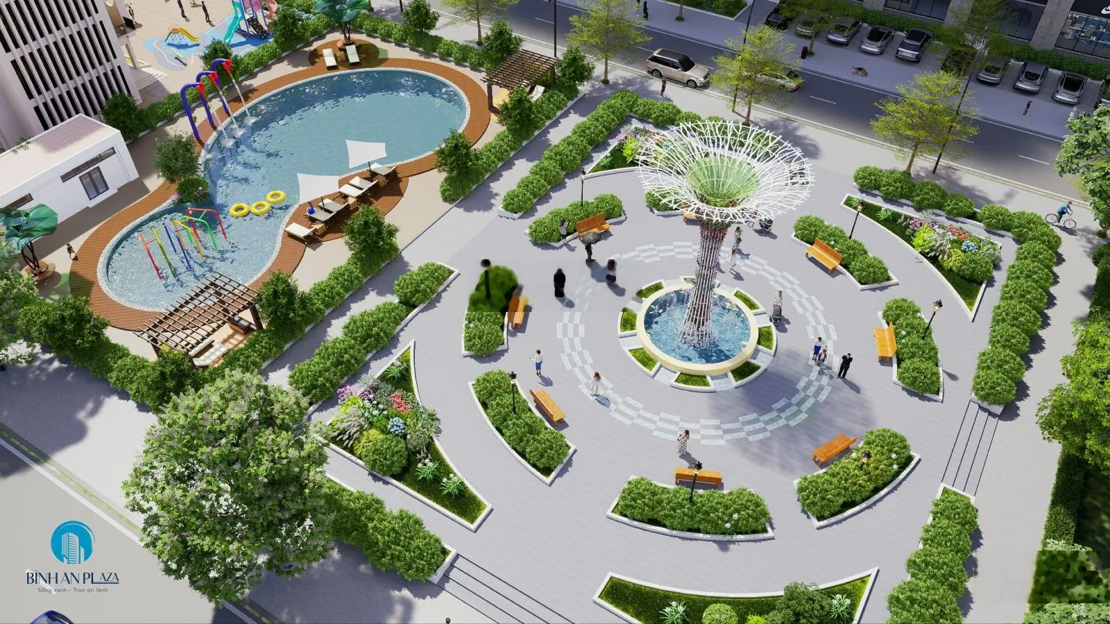 Chung cư Bình An Plaza căn hộ 54.37m2 ban công Đông Nam, sỏ đỏ, nhận nhà quý 2/2025 giá 1,155 tỷ