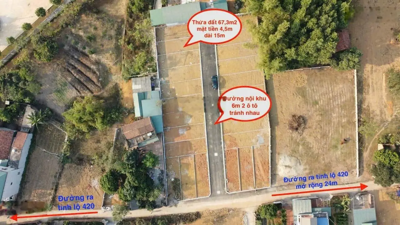 1,8 tỷ có ngay mảnh đất gần CNC Hoà Lạc - Cách ĐH FPT 1,5km
