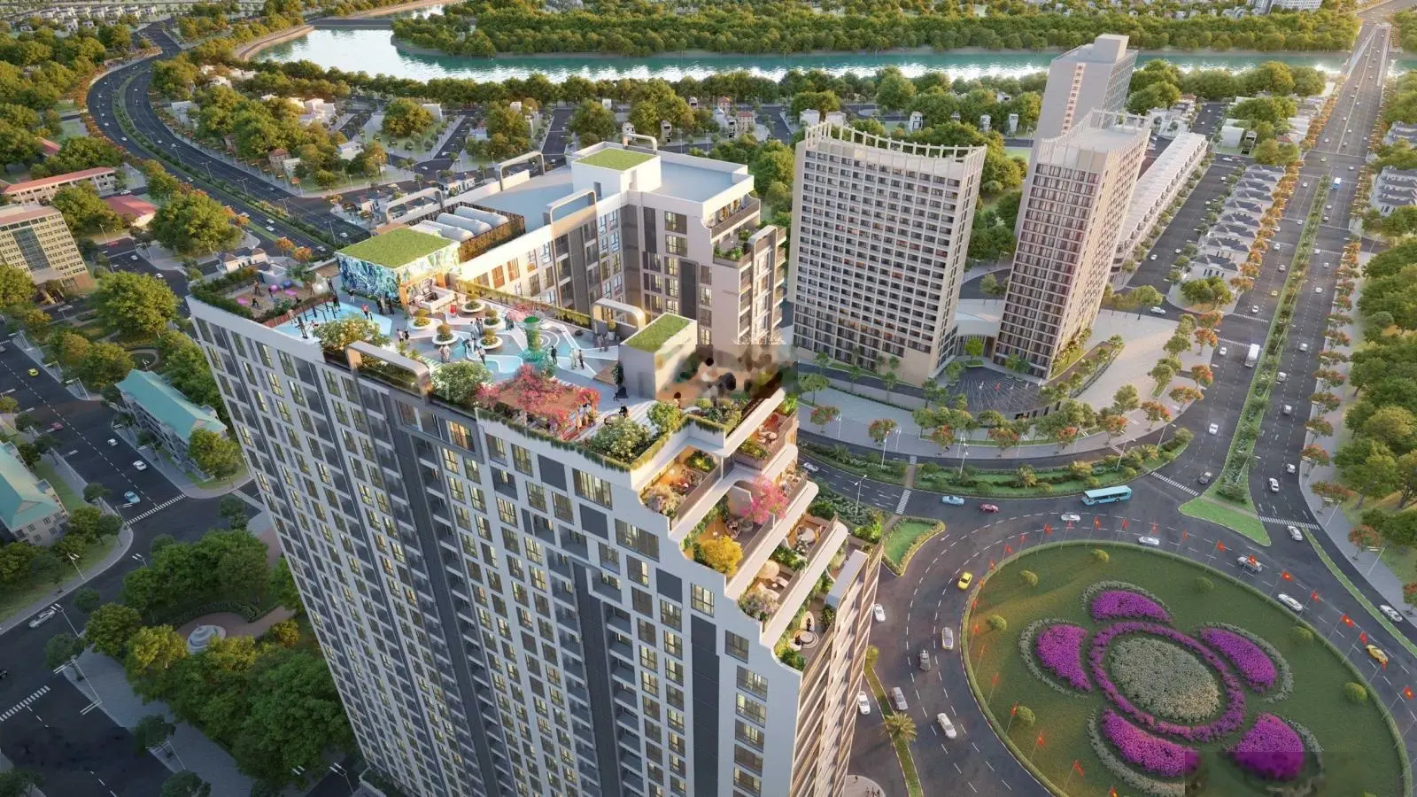 Căn hộ 3PN 102m2 duy nhất tại Sentosa Sky Park Hải Phòng, chiết khấu 329tr