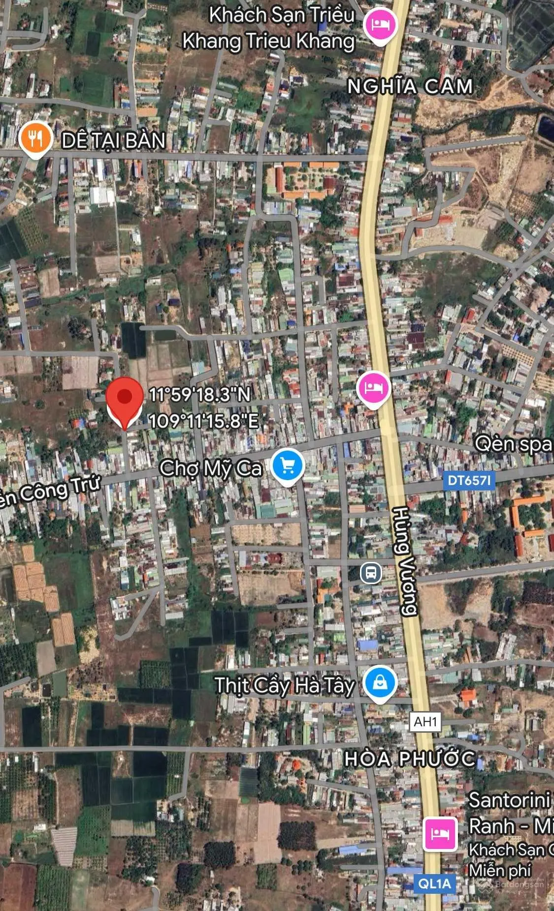 Duy nhất 1 lô cách chợ Mĩ Ca 200m, đường ô tô, có thổ, giá tốt, tiềm năng đầu tư gần dự án KĐT CR