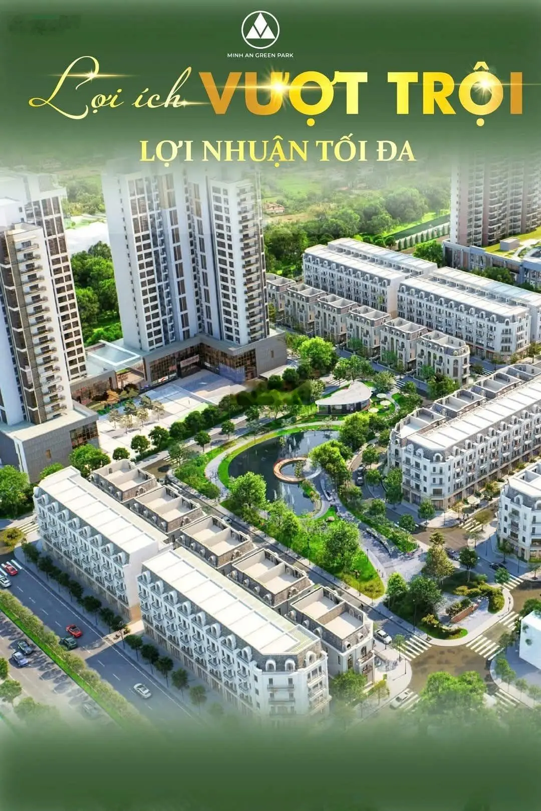 Minh An Green Park Thường Tín. Shop house, nhà phố thương mại