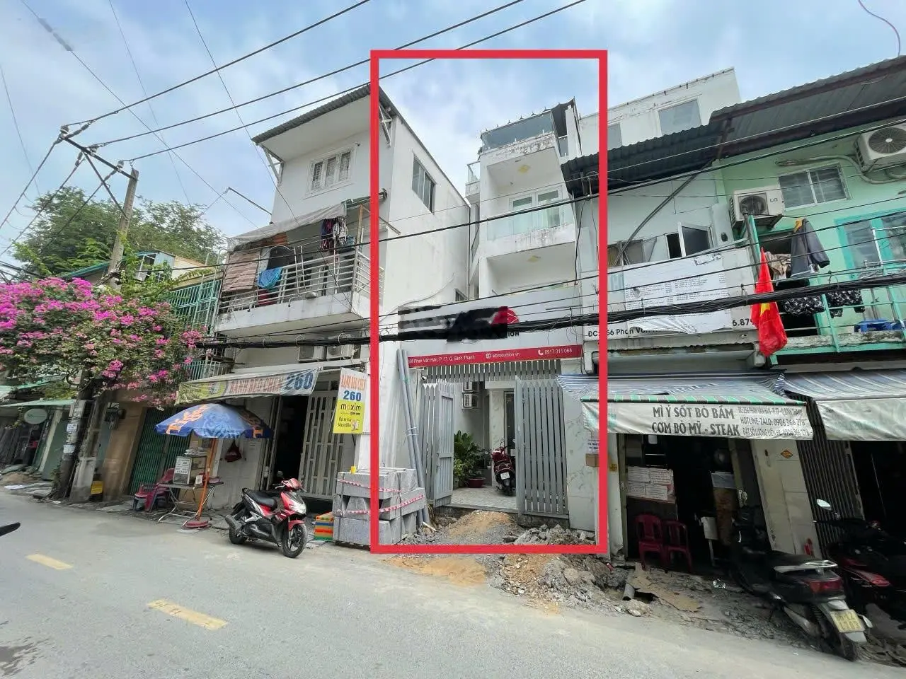 18,5tỷ về 16,5tỷ bán gấp mặt tiền 258 Phan Văn Hân, P17 sát Q1 (4,5x15m)nở hậu 9m. CN: 76,8m2. 3TST