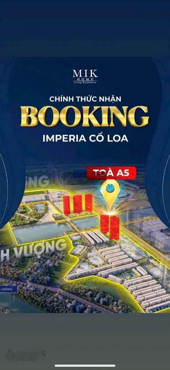 Chính thức nhận booking chung cư imperia cổ loa giá từ 90tr/m2. liên hệ 0973 577 ***