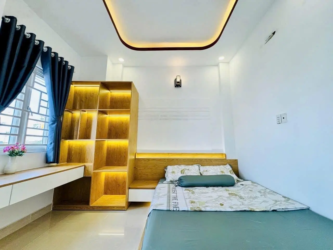 Nhà đẹp 1 lầu đường thông gần chợ Thạnh Xuân